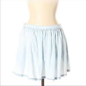 Light Washed Denim Skirt